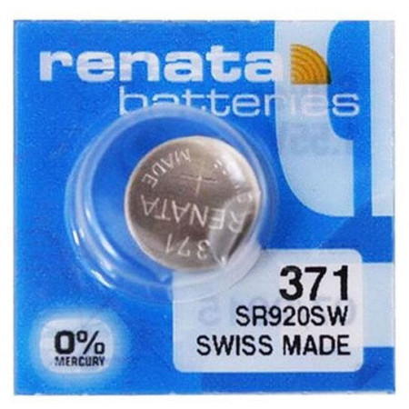 Батарейки-таблетки Renata 371 / SR920 / 10 шт. на блістері