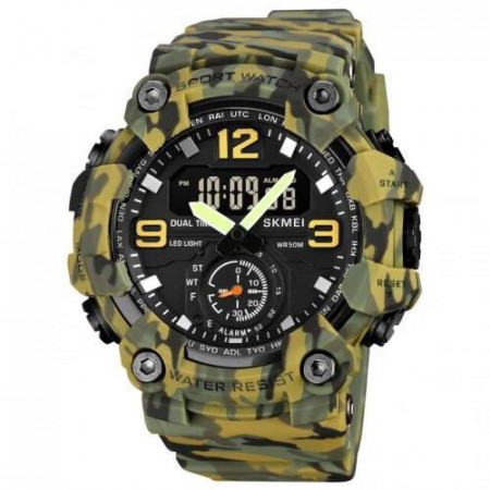 Годинники наручні SKMEI 1965CMGN, CAMO GREEN, 9778