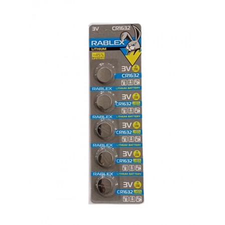 Батарейки-таблетки Rablex CR1632/3V блістер 5 шт.