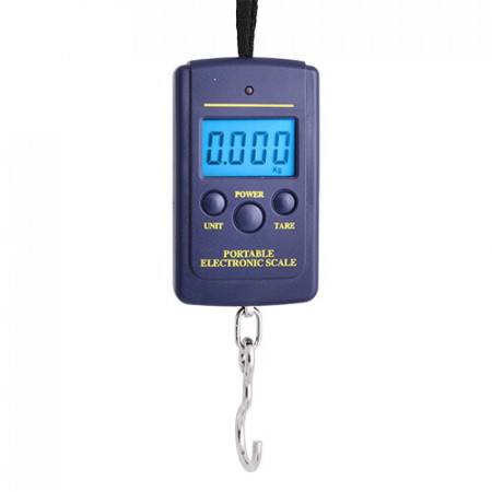 Електронні кантри 607L, 40 кг (10 г) / Чорний маленький / на шнурку