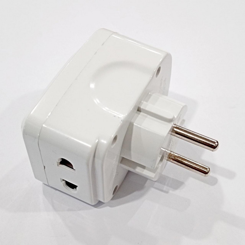 Універсальний адаптер 2в1, перехідник+зарядка USB / NK-823/ 7043