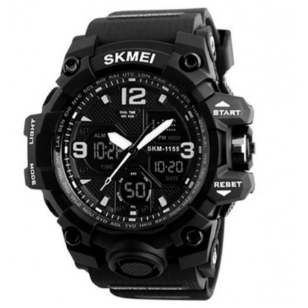 Годинники наручні SKMEI 1155BBK, ЧОРНИЙ, 6025