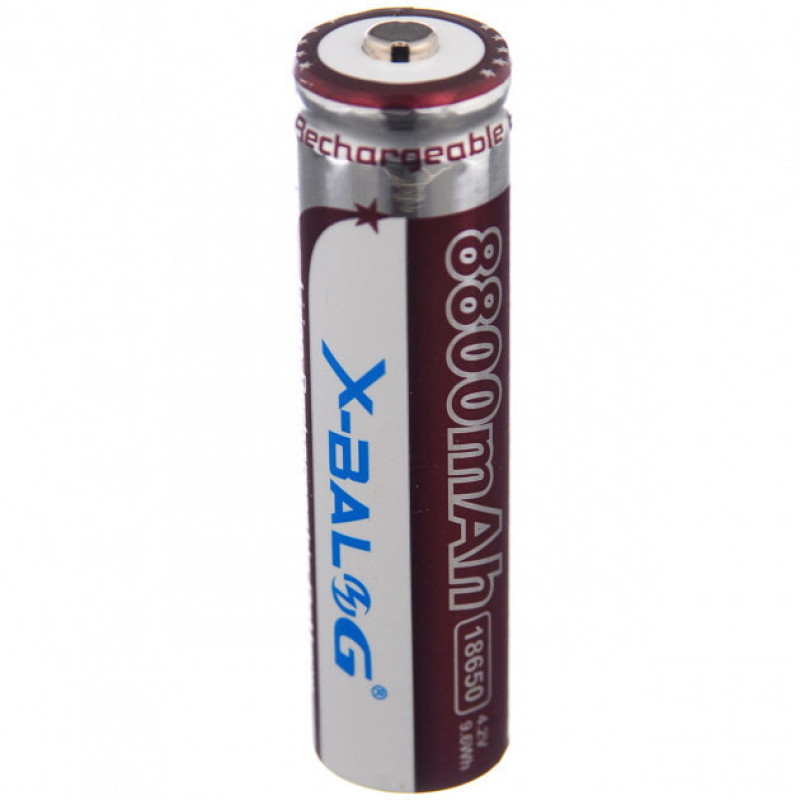 Акумулятор X-Balog 18650 Li-ion 8800mAh 4.2V (BROWN) реальна ємність менше/ 2430