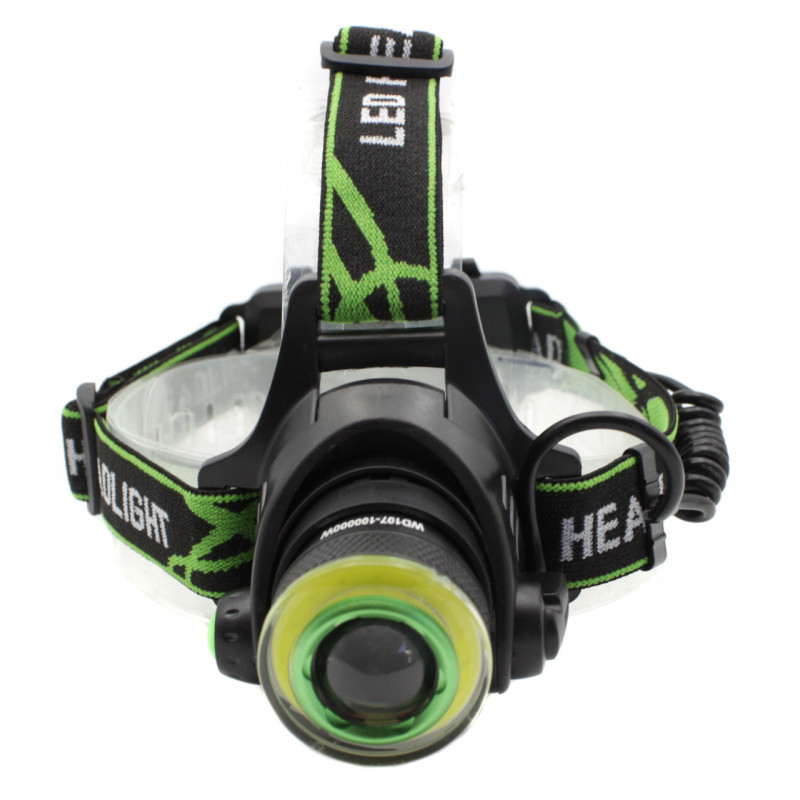 Налобний ліхтар PL107, BL-T106-T6, 2х18650, ЗУ microUSB, T6+Cob, Zoom