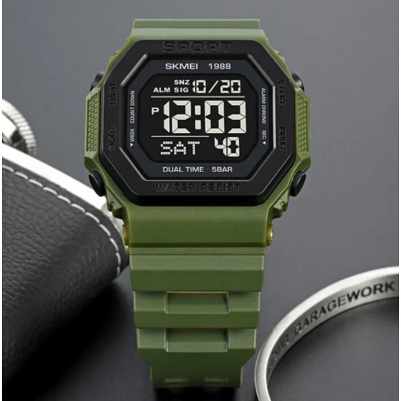 Годинники наручні SKMEI 1988AG, ARMY GREEN, 10281