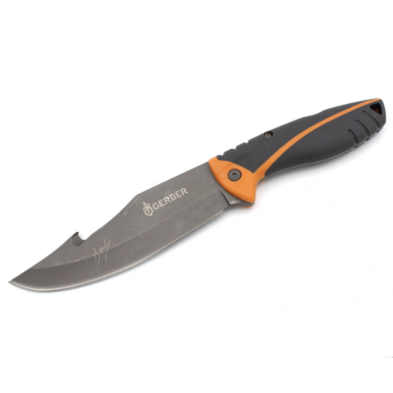 Ніж мисливський Bear Grylls Gerber U9 лезо гачок / 23 см / 11 см