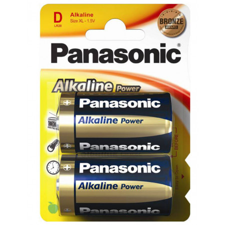 Батарейка Panasonic LR20, алкалінова