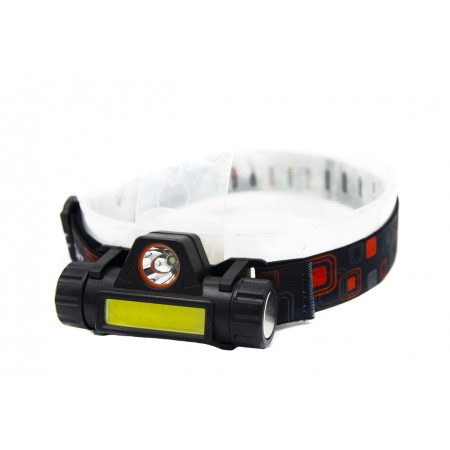 Налобний ліхтар Bailong BL-8101, PL142, BL-872, Акк., LED+COB, MicroUSB, 7726