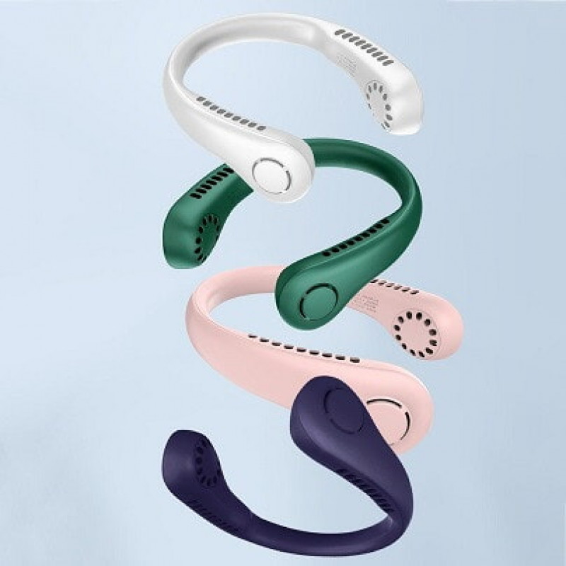 Вентилятор на шию Hands-free USB міні-вентилятор X9 з акумулятором (WX6504) різні кольори