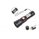 Ручний ліхтар SY-1903C-P50+SMD+RGB, Li-Ion акум. ЗУ USB, зум