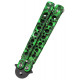 Ніж метелик Тренувальний Skall 301-4 Green