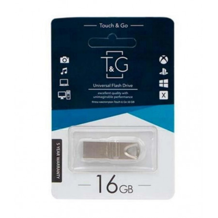 USB флеш накопичувач T&G 16GB/ TG117BK-16GBBK (Гарантія 3 роки)