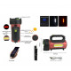Ручний фонар T93-LED+COB, Білий, Червоний, powerbank, Li-Ion акум., сон., батарея, ЗУmicroUSB,