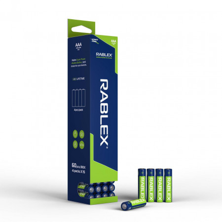 Батарейка Rablex LR3 AAA Super Power Alkaline (60 шт в пачці)