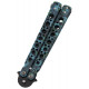 Ніж метелик Тренувальний Skall 301-3 Blue