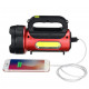 Ручний фонар T93-LED+COB, Білий, Червоний, powerbank, Li-Ion акум., сон., батарея, ЗУmicroUSB,
