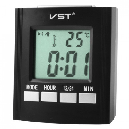 Електронні годинники VST-7027C + Температура на батарейках, голосові 2R6/AA