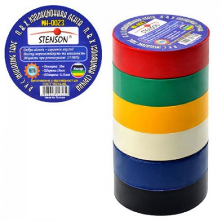 Ізоляційна стрічка STENSON стенсон 25 м асорті MH-0028
