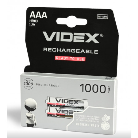 Акумулятор VIDEX HR03 AAA Ni-MH 1000mAh 1.2V 1 шт.