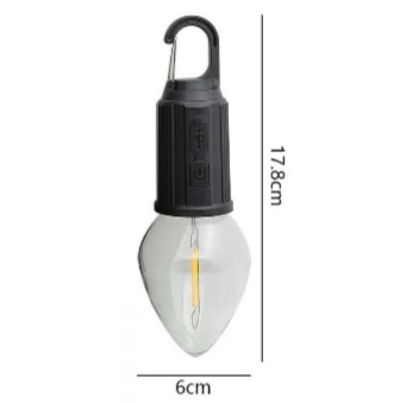 Ліхтар для кемпінгу LED-1 2W, акумулятор, ЗУ Type-C,