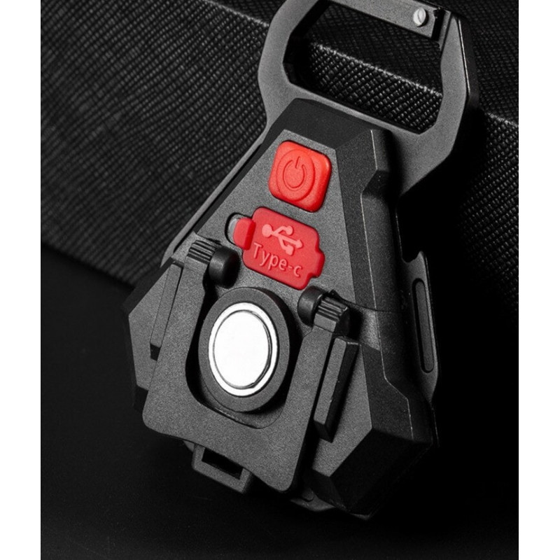 Ліхтар для кемпінгу PL-413 COB, білий, червоний, type-c, магніт, карабін, 5128