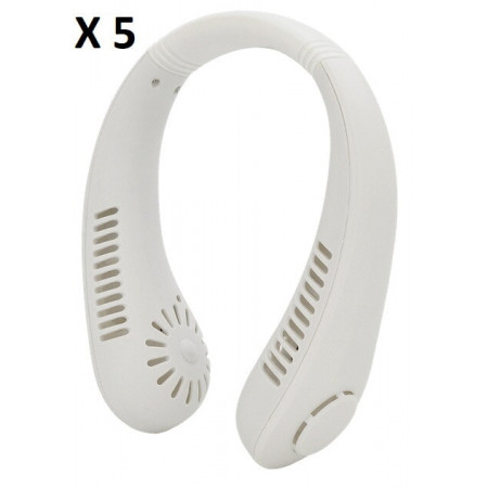 Вентилятор на шию Hands-free USB міні-вентилятор X5 з акумулятором 10037