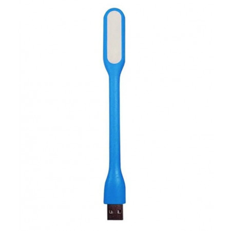 USB LED підсвітка-лампа для ноутбука, павербанка гнучка СИНЯА