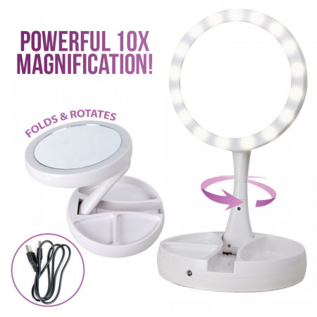 Зеркало Косметичне My Foldaway Mirror дзеркало з підсвіткою XW-803