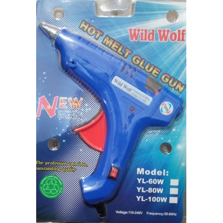 Клеєвий пістолет Wild Wolf YL-100W під товсті 11 мм СИНІЙ