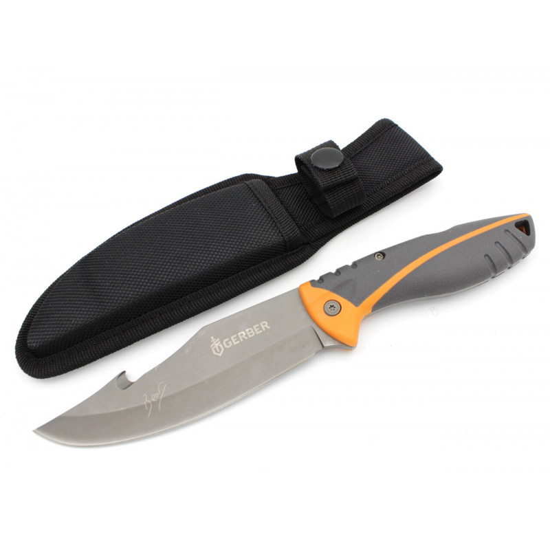 Ніж мисливський Bear Grylls Gerber U9 лезо гачок / 23 см / 11 см