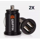 Автомобільний зарядний пристрій USB x 2 GRIFFIN 2 USB, 2.1A