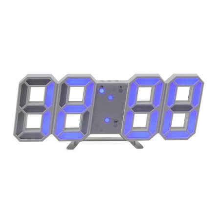 Електронні годинники VST-1089, 6802 + Температура / синя підсвітка