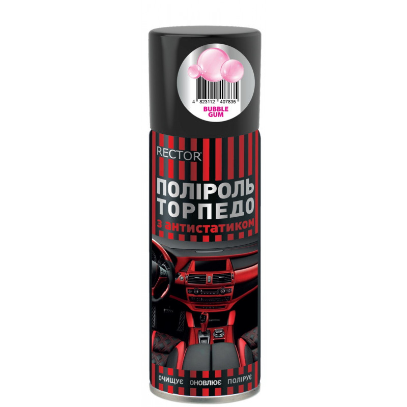 Поліроль для "торпедо" Bubble Gum Rector аерозоль 200 мл.