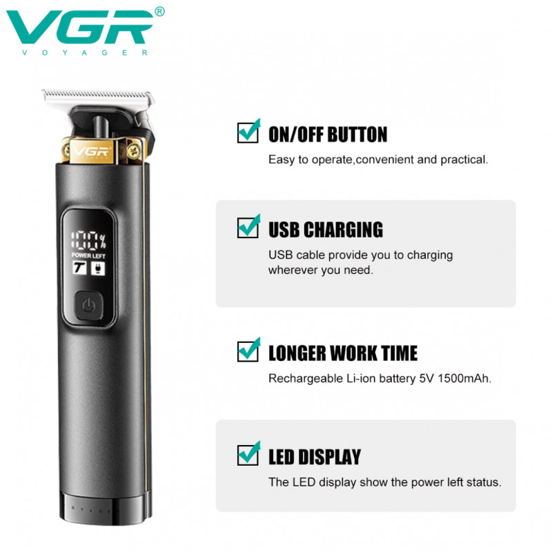 Триммер для бороди та вусів VGR V-985