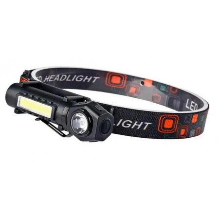 Налобний ліхтар KX-212-XPE, 5SMD, Li-Ion акум., Waterproof, ЗУ microUSB