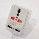 Універсальний адаптер 2в1, перехідник+зарядка USB / NK-823/ 7043