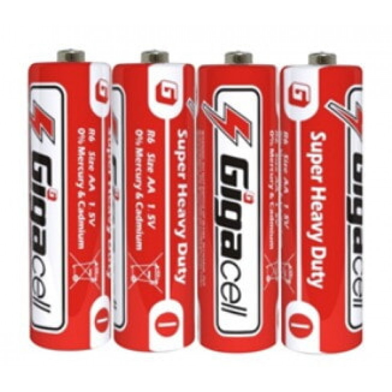 Батарейка Gigacell R6, AA, техніка, соляна