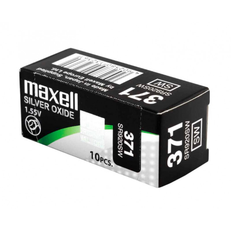 Батарейки-таблетки Maxell 371 / AG6 /