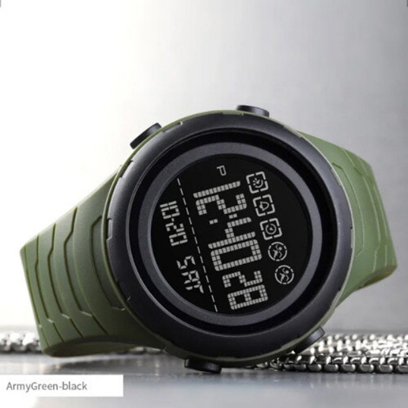 Часы наручные SKMEI 1674AGBK, ARMY GREEN-BLACK, 10266