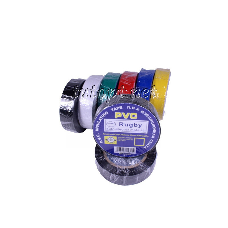 Ізолента Rugby / PVC / 20 м асорті (реальний метраж менше)