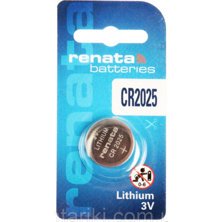 Батарейки-таблетки Renata CR2025 / 3V блістер 1шт.