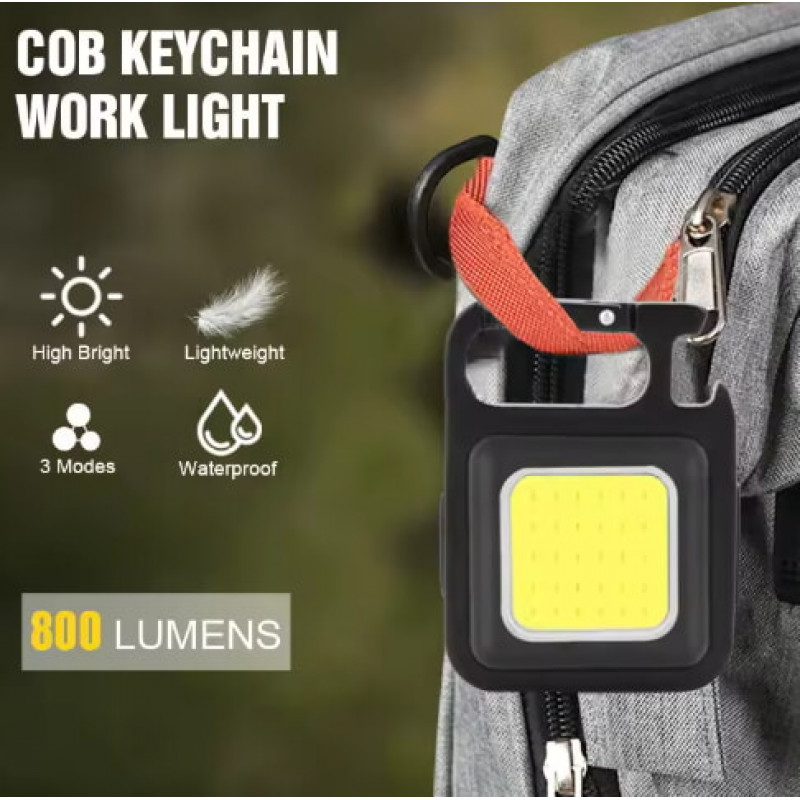 Ліхтар для кемпінгу W5100, type-c, магніт, карабін, металевий