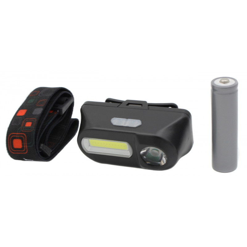 Налобний ліхтар Bailong BL-1804, PL185, LED+COB, акумулятор 18650, micro USB