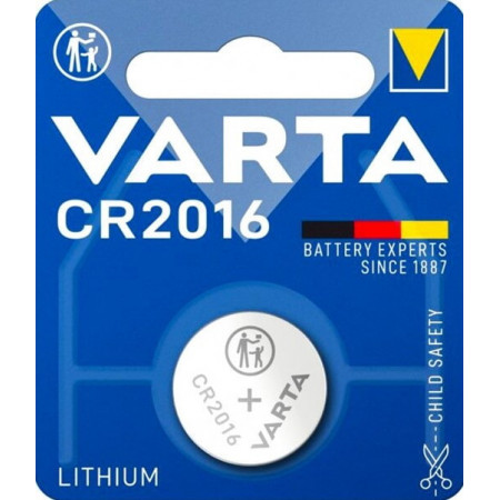 Батарейки-Таблетки Varta CR2016 / 3V блістер 1шт.