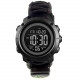 Годинники наручні SKMEI 1426BKBK, PARACORD, BLACK-BLACK, ABS RING, компас, термометр, 10462