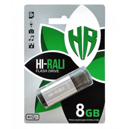 USB флеш-накопичувач Hi-Rali 8GB, HI-8GBSTSL (Гарантія 3 роки)