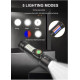 Ручний ліхтар SY-1903C-P50+SMD+RGB, Li-Ion акум. ЗУ USB, зум