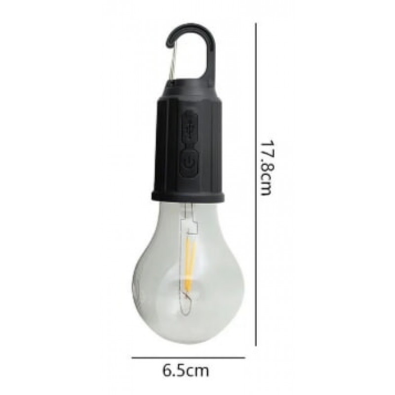 Ліхтар для кемпінгу LED-3 2W, акумулятор, ЗУ Type-C,