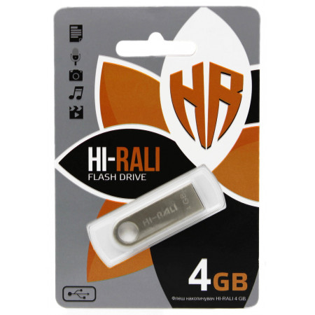 USB флеш накопичувач Hi-Rali 4GB/ HI-4GBSH (Гарантія 3 роки)