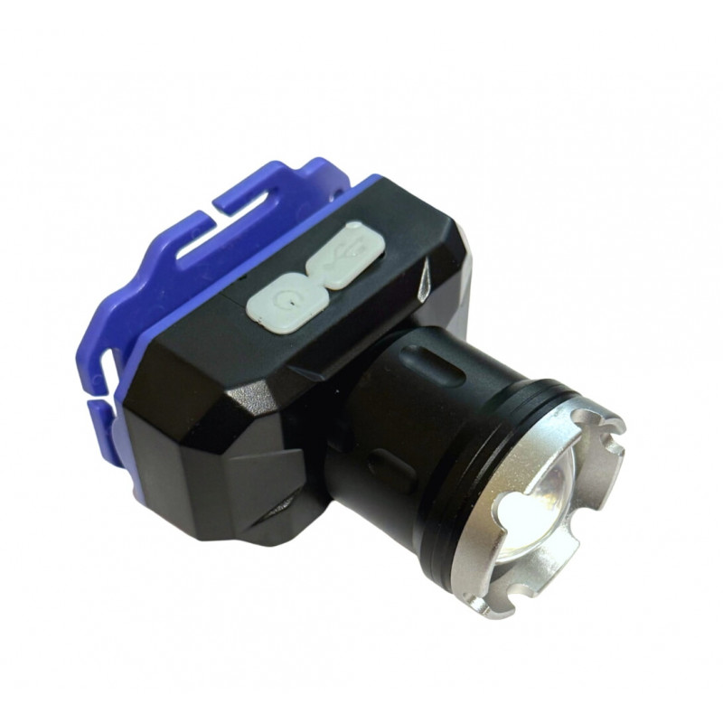 Налобний ліхтар PL-200, акум., ЗУ MicroUsb, зум